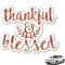 Thankful & Blessed Monogram Car Decal