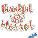 Thankful & Blessed Monogram Iron On Transfer (Personalized)