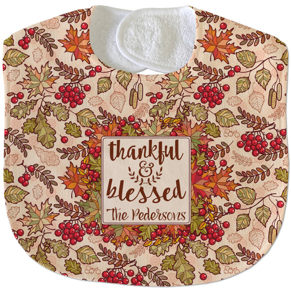 Thankful & Blessed New Baby Bib - Closed and Folded