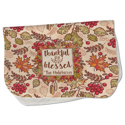 Thankful & Blessed Burp Cloth - Fleece w/ Name or Text