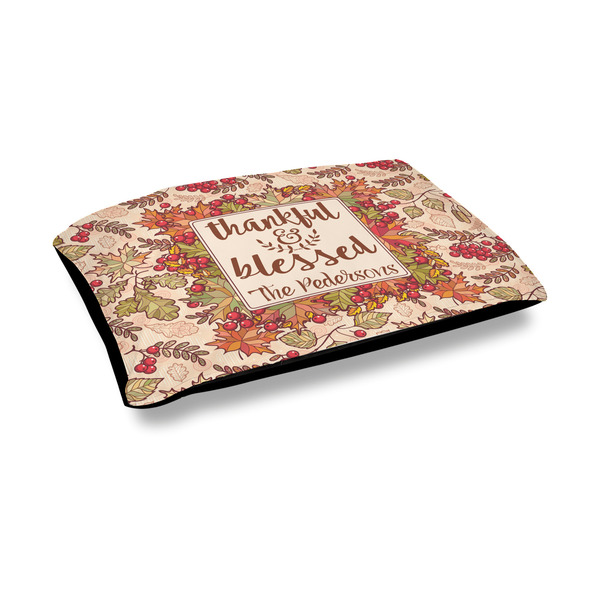 Custom Thankful & Blessed Outdoor Dog Bed - Medium (Personalized)