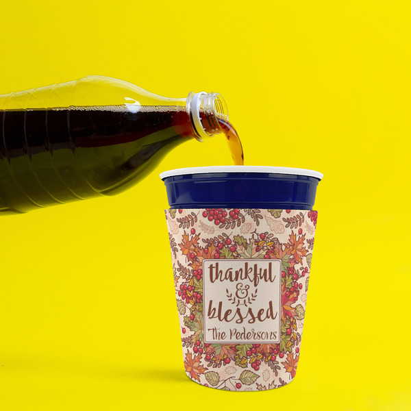 Thankful & Blessed Party Cup Sleeves - without bottom - Lifestyle
