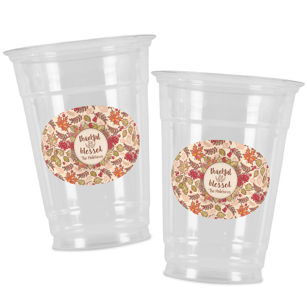 Thankful & Blessed Party Cups - 16oz - Alt View