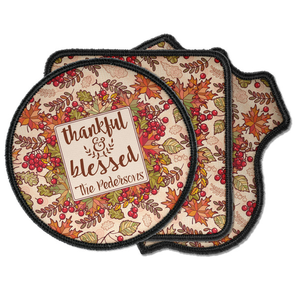 Custom Thankful & Blessed Iron on Patches (Personalized)