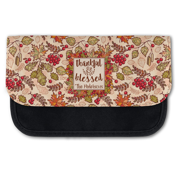 Custom Thankful & Blessed Canvas Pencil Case w/ Name or Text