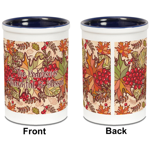 Thankful & Blessed Pencil Holder - Blue - approval