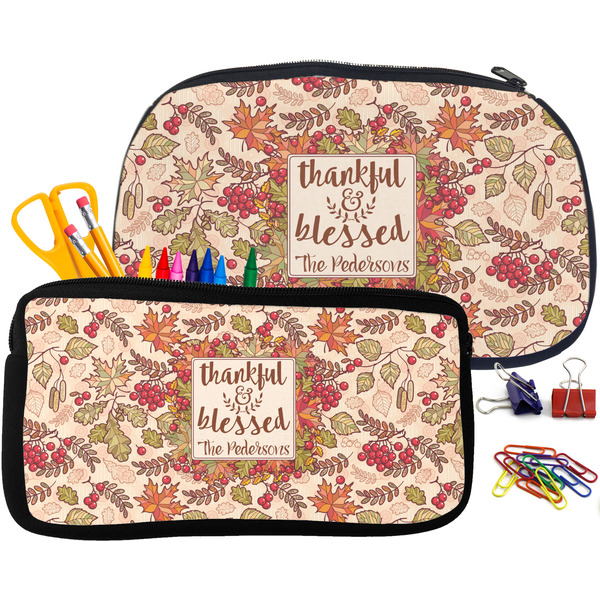 Thankful & Blessed Pencil / School Supplies Bags Small and Medium