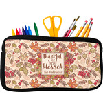 Thankful & Blessed Neoprene Pencil Case (Personalized)