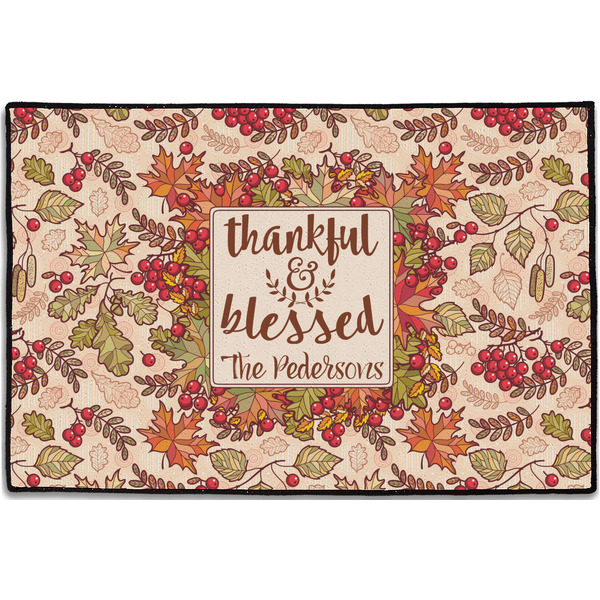 Thankful & Blessed Personalized Door Mat - 36x24 (APPROVAL)
