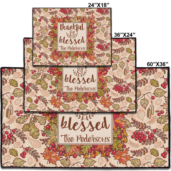 Thankful & Blessed Personalized Door Mat - Group Parent IMF