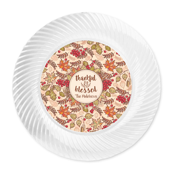 Thankful & Blessed Plastic Party Dinner Plates - Approval