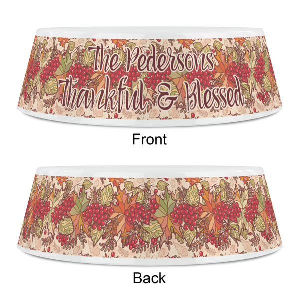 Thankful & Blessed Plastic Pet Bowls - Small - APPROVAL