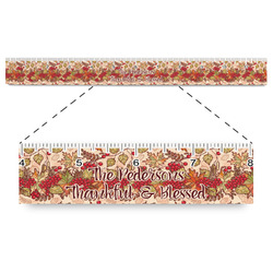 Thankful & Blessed Plastic Ruler - 12" (Personalized)