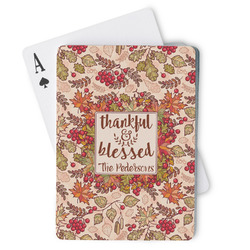 Thankful & Blessed Playing Cards (Personalized)