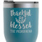 Thankful & Blessed RTIC Tumbler - Dark Teal - Close Up