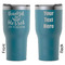Thankful & Blessed RTIC Tumbler - Dark Teal - Double Sided - Front & Back