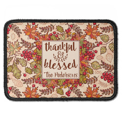 Thankful & Blessed Iron On Rectangle Patch w/ Name or Text