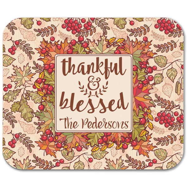 Thankful & Blessed Rectangular Mouse Pad - APPROVAL