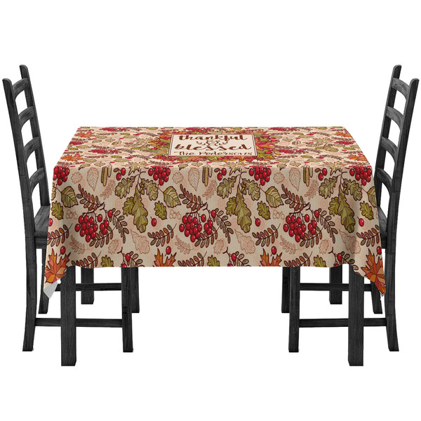Custom Thankful & Blessed Tablecloth (Personalized)