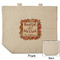 Thankful & Blessed Reusable Cotton Grocery Bag - Front & Back View