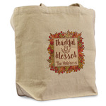 Thankful & Blessed Reusable Cotton Grocery Bag (Personalized)