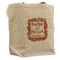 Thankful & Blessed Reusable Cotton Grocery Bag - Front View