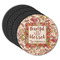 Thankful & Blessed Round Rubber Backed Coasters - Set of 4 (Personalized)
