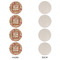 Thankful & Blessed Round Linen Placemats - APPROVAL Set of 4 (single sided)