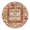 Thankful & Blessed Round Linen Placemats - FRONT (Single Sided)