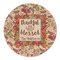 Thankful & Blessed Round Linen Placemat - Single Sided (Personalized)