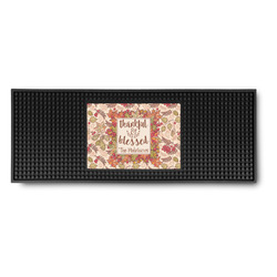 Thankful & Blessed Rubber Bar Mat (Personalized)
