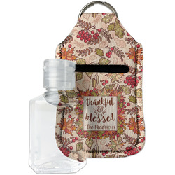 Thankful & Blessed Hand Sanitizer & Keychain Holder - Small (Personalized)