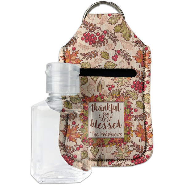 Custom Thankful & Blessed Hand Sanitizer & Keychain Holder - Small (Personalized)