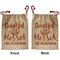 Thankful & Blessed Santa Bag - Front and Back