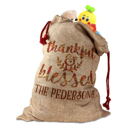 Thankful & Blessed Santa Sack (Personalized)