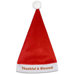 Thankful & Blessed Santa Hat (Personalized)