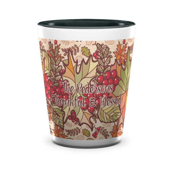 Thankful & Blessed Shot Glass - Two Tone - FRONT