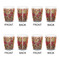 Thankful & Blessed Shot Glass - White - Set of 4 - APPROVAL