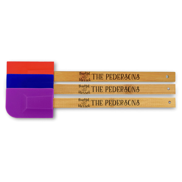 Custom Thankful & Blessed Silicone Spatula (Personalized)