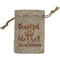 Thankful & Blessed Small Burlap Gift Bag - Front