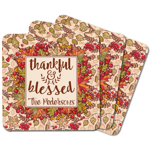 Thankful & Blessed Square Fridge Magnet - MAIN