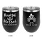 Thankful & Blessed Stainless Wine Tumblers - Black - Double Sided - Approval