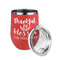Thankful & Blessed Stainless Wine Tumblers - Coral - Single Sided - Alt View