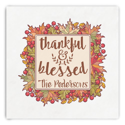 Thankful & Blessed Paper Dinner Napkins (Personalized)
