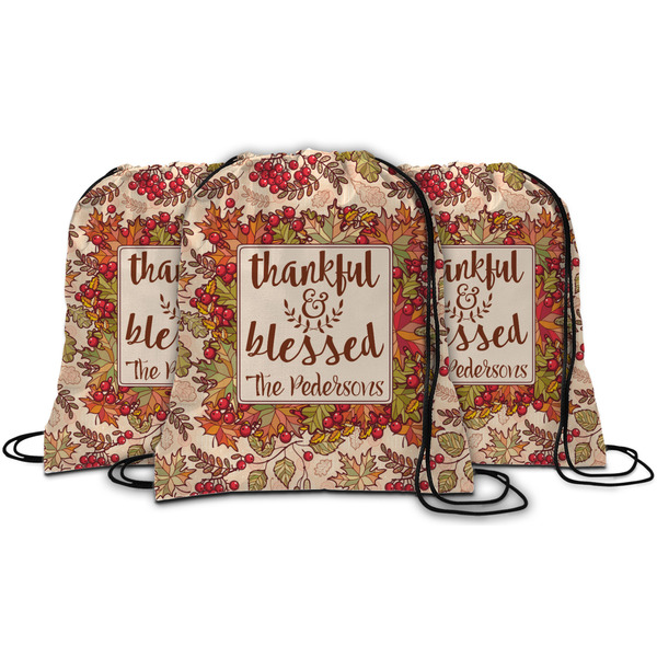 Thankful & Blessed String Backpack - MAIN