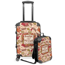 Thankful & Blessed Kids 2-Piece Luggage Set - Suitcase & Backpack (Personalized)