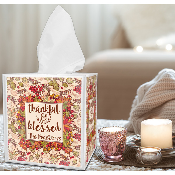 Thankful & Blessed Tissue Box - LIFESTYLE