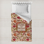 Thankful & Blessed Toddler Duvet Cover w/ Name or Text