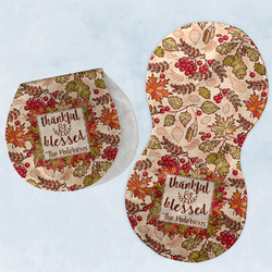 Thankful & Blessed Burp Pads - Velour - Set of 2 w/ Name or Text