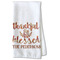 Thankful & Blessed Waffle Towel - Partial Print Print Style Image